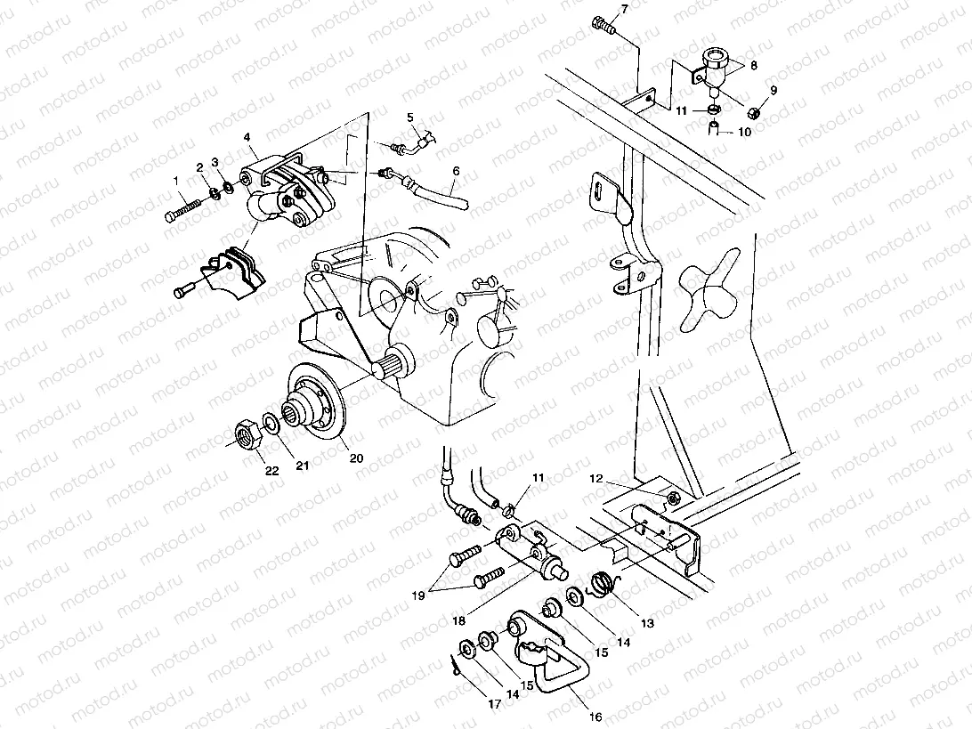 REAR BRAKE/FOOT PEDAL - A99CH50AC (4952455245c011) | REAR BRAKE/FOOT PEDAL - A99CH50AC (4952455245c011)