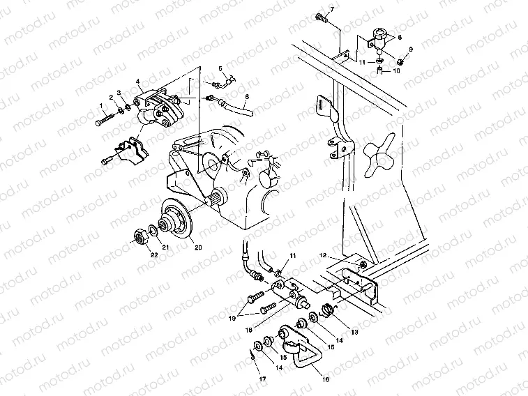 REAR BRAKE/FOOT PEDAL - W98CH50A(C)(D) (4950135013c013) | REAR BRAKE/FOOT PEDAL - W98CH50A(C)(D) (4950135013c013)