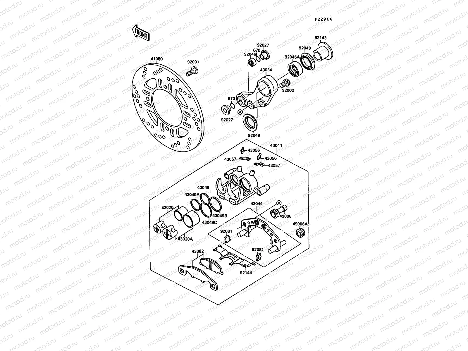 Rear Brake(ZX750F-016847-   )