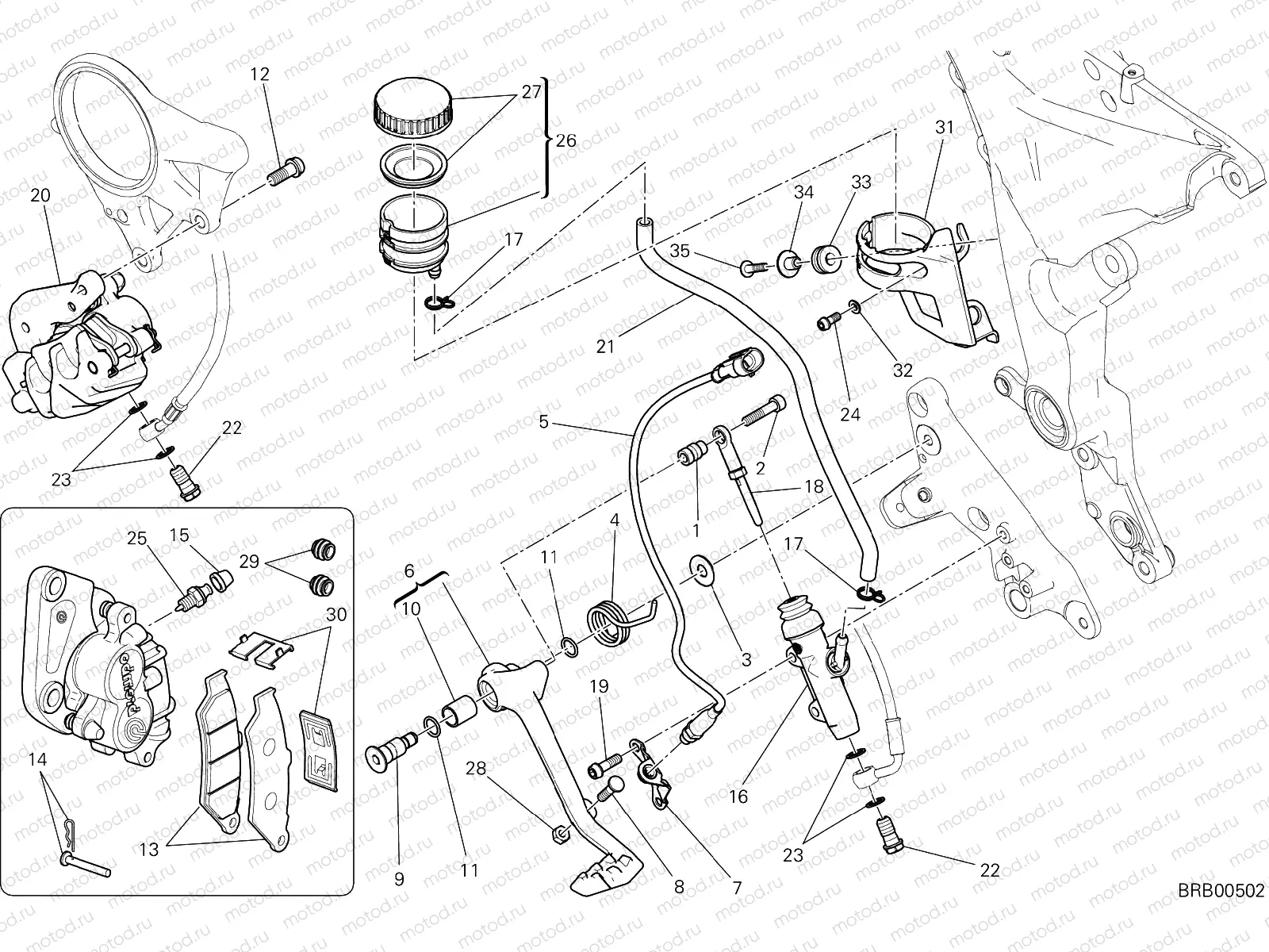 REAR BRAKING SYSTEM [MOD:MS1200]