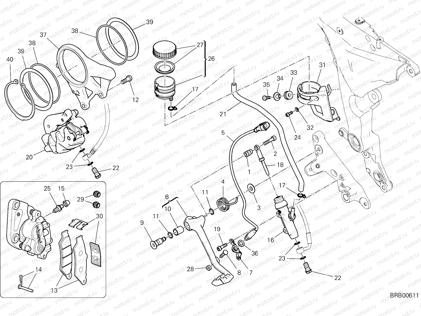 REAR BRAKING SYSTEM [MOD:MS1260S]