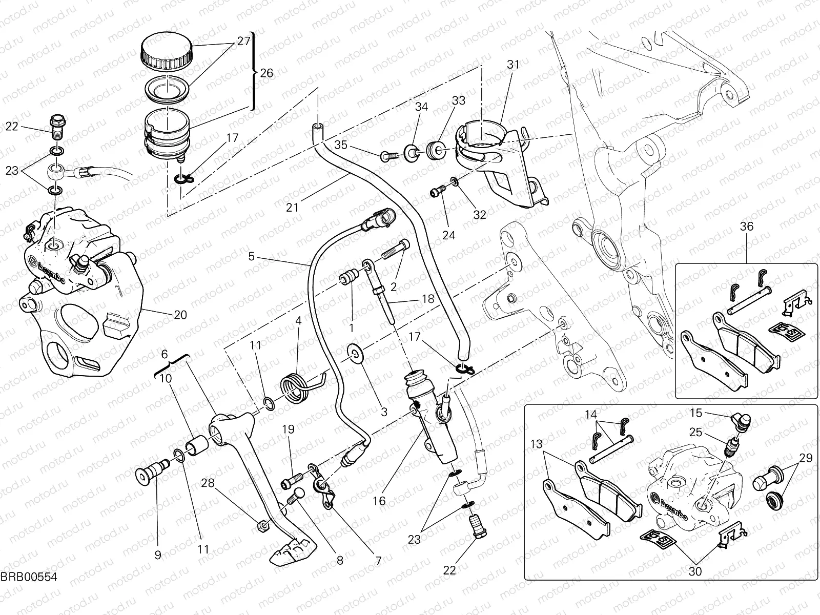 REAR BRAKING SYSTEM [MOD:MS950T]
