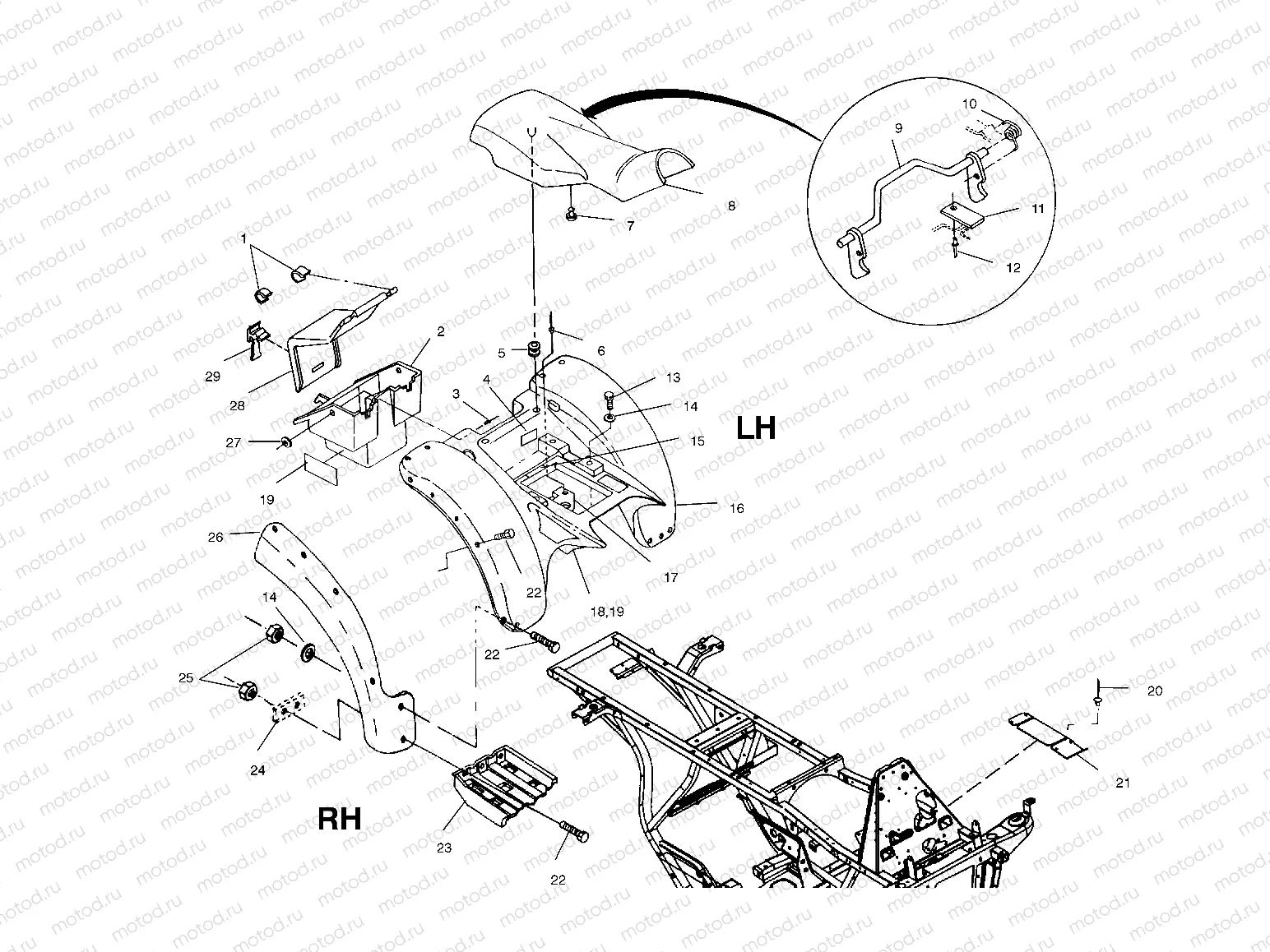 REAR CAB - A00AG25CA (4954865486A006) | REAR CAB - A00AG25CA (4954865486A006)