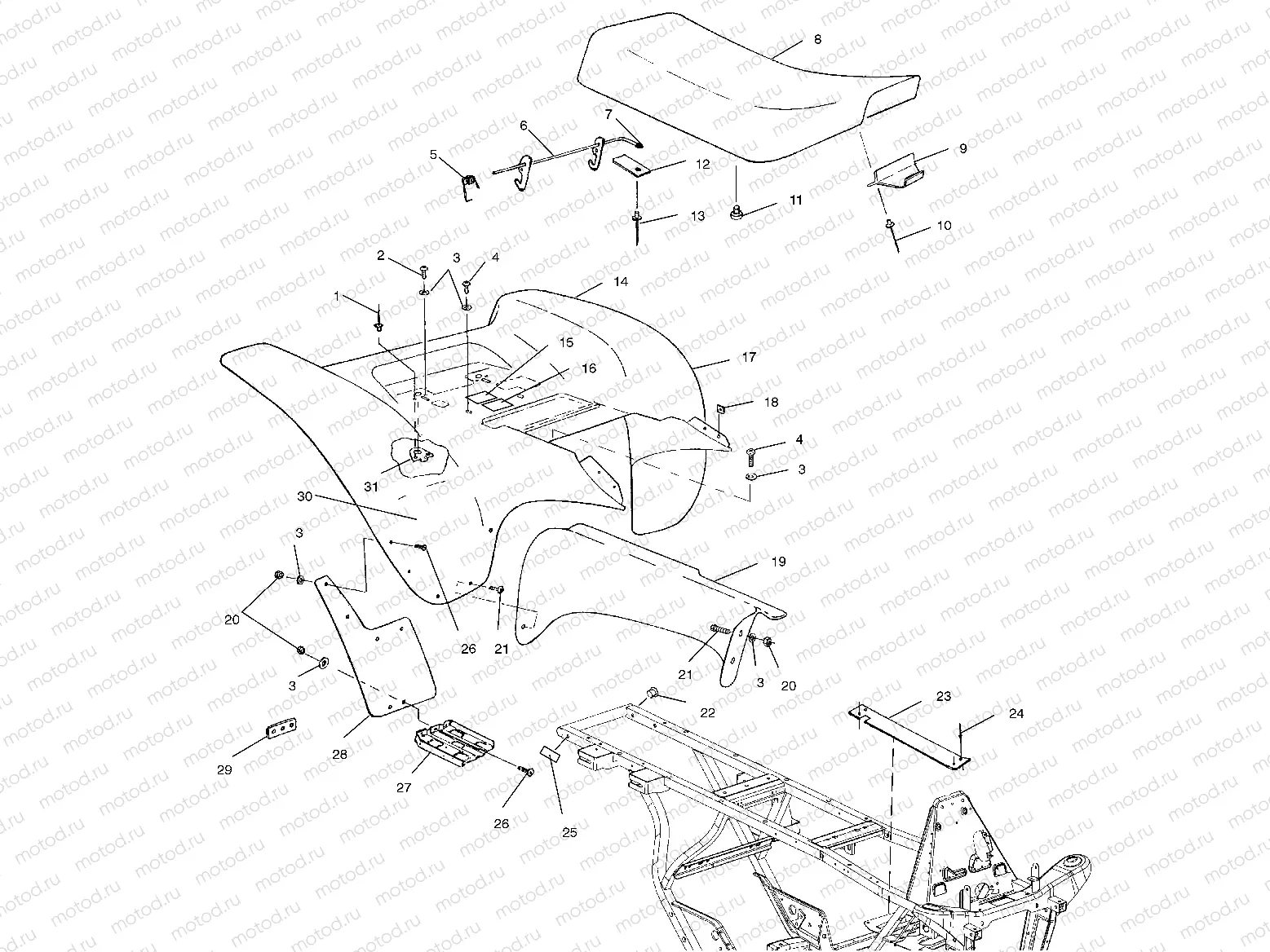 REAR CAB - A00BG38CA (4954845484A006) | REAR CAB - A00BG38CA (4954845484A006)