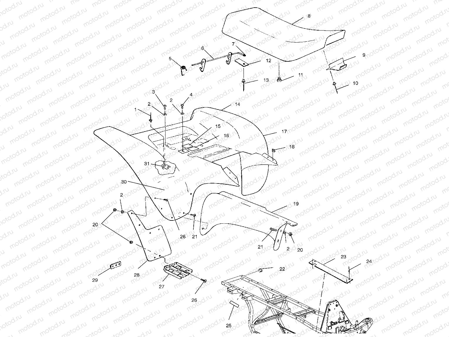 REAR CAB - A00BG50AA (4954855485A006) | REAR CAB - A00BG50AA (4954855485A006)