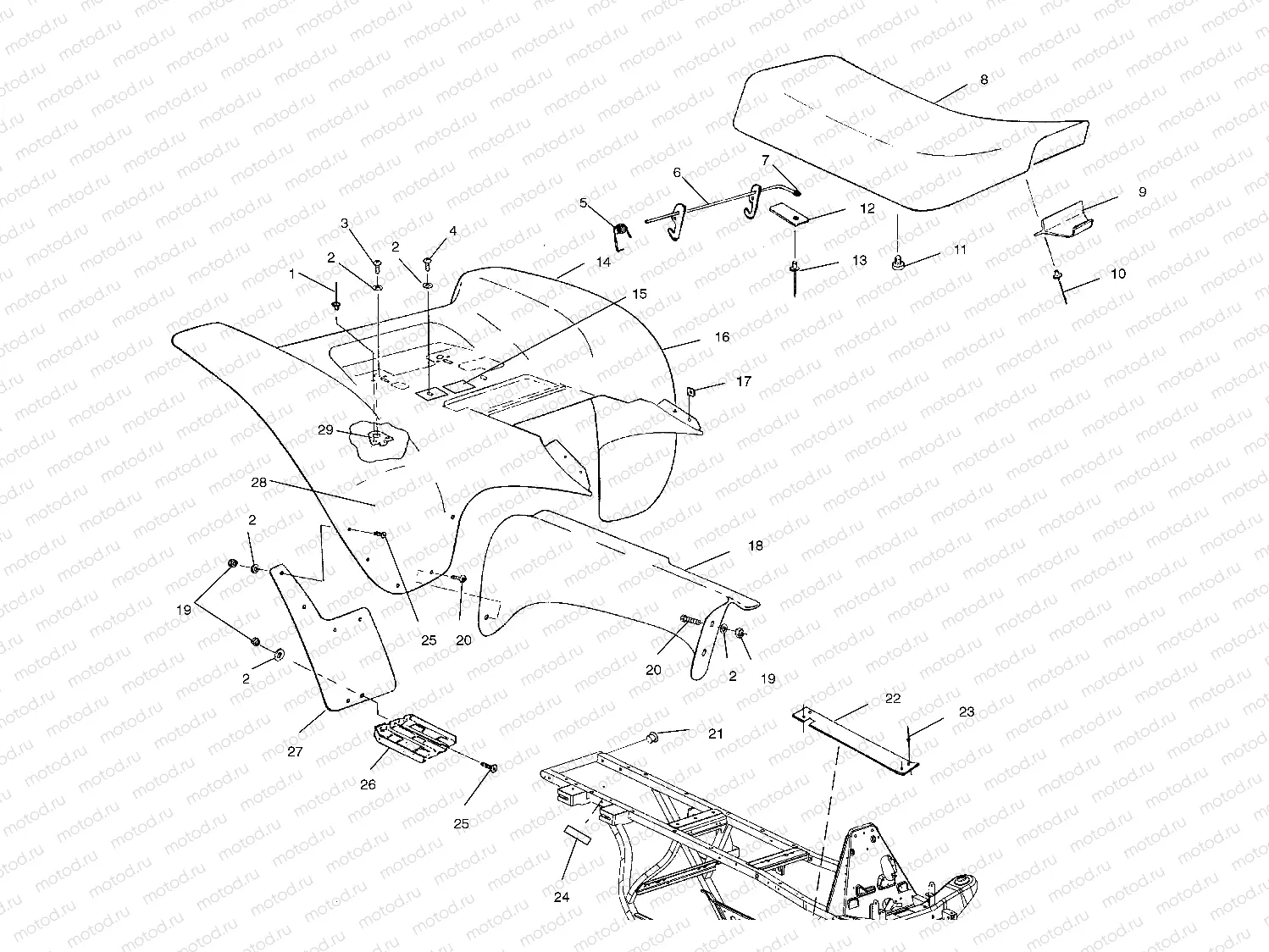 REAR CAB - A01BA38CA (4968366836A004) | REAR CAB - A01BA38CA (4968366836A004)