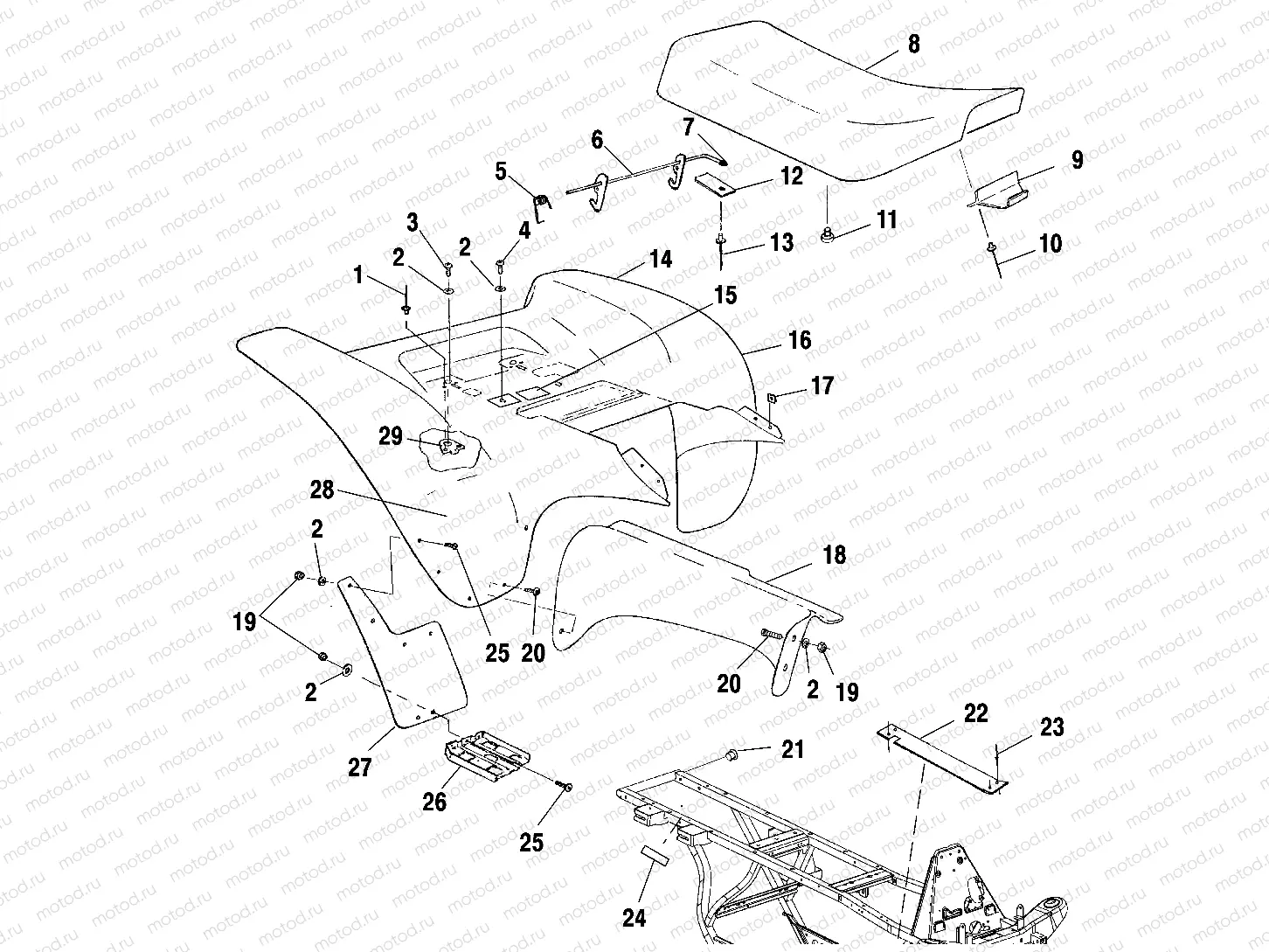 REAR CAB - A01BA50AA (4963716371A004) | REAR CAB - A01BA50AA (4963716371A004)
