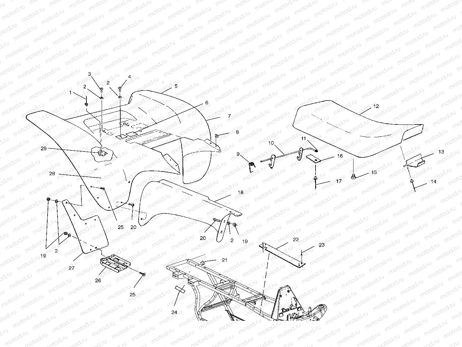 REAR CAB - A01BG50AA (4963766376A004) | REAR CAB - A01BG50AA (4963766376A004)