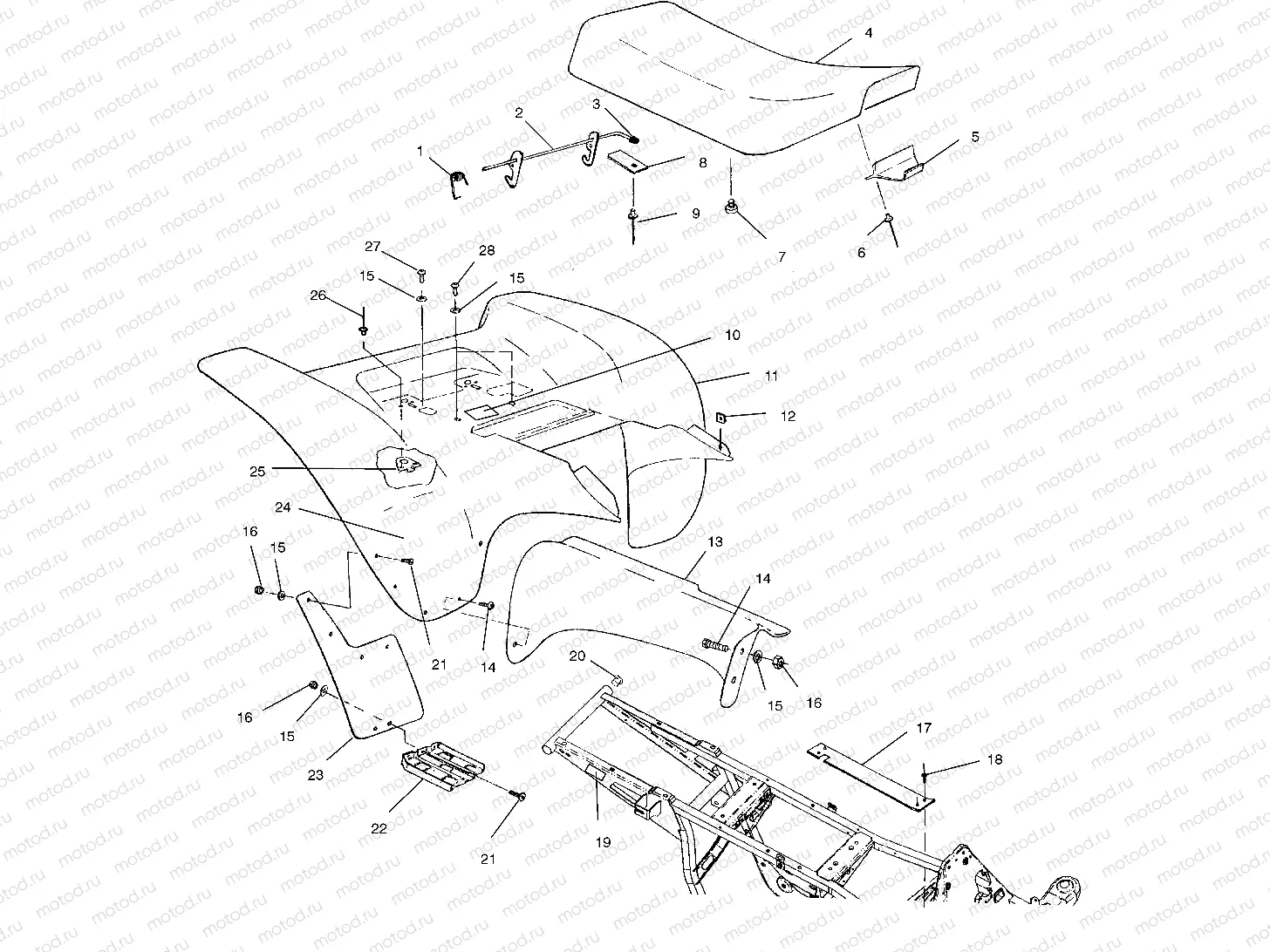 REAR CAB - A03BA25CA/CB (4975037503A04) | REAR CAB - A03BA25CA/CB (4975037503A04)