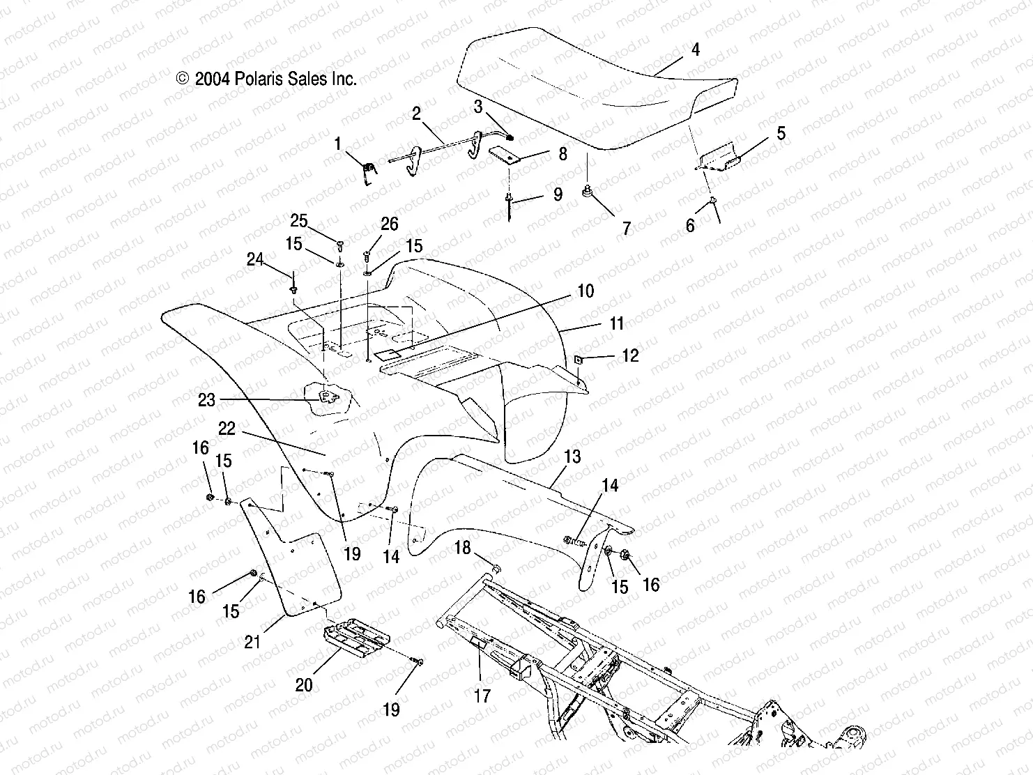 REAR CAB - A05BA25CA/CB (4994739473A04) | REAR CAB - A05BA25CA/CB (4994739473A04)