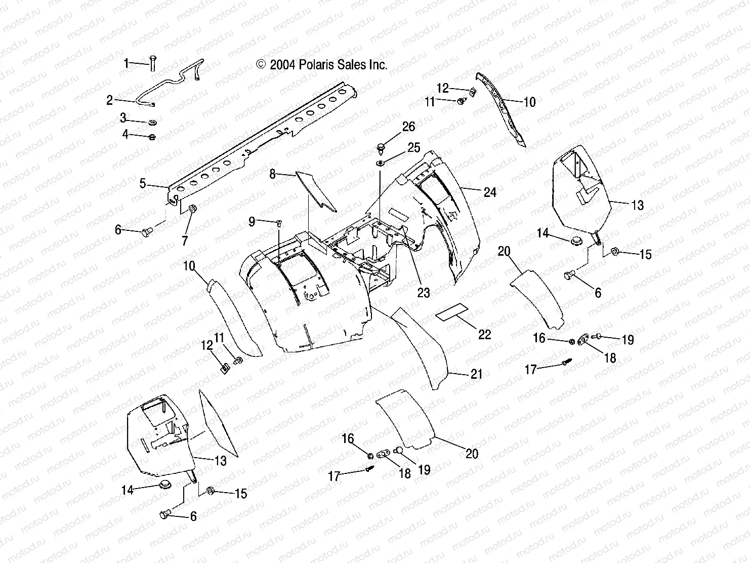 REAR CAB - A05JD32AA (4995169516A07) | REAR CAB - A05JD32AA (4995169516A07)