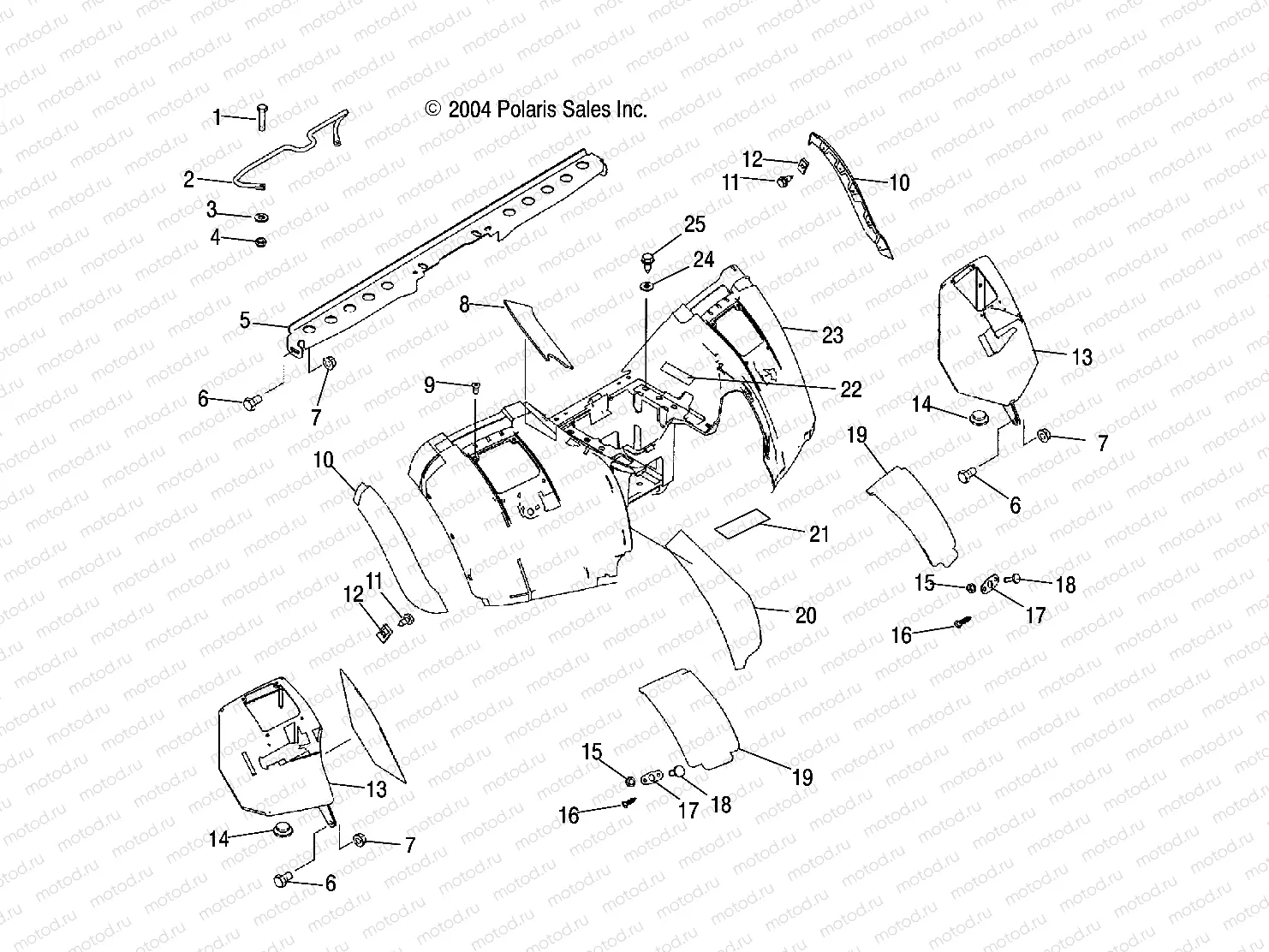 REAR CAB - A05JD50AA/AB/AC (4995189518A07) | REAR CAB - A05JD50AA/AB/AC (4995189518A07)