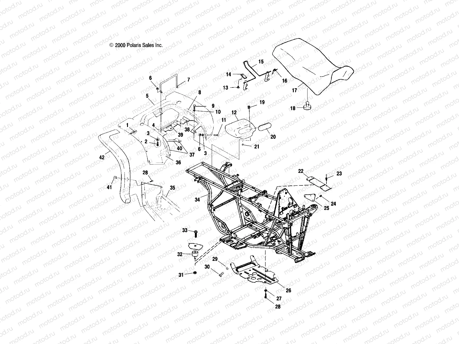 REAR CAB and SEAT - A00CB32AA (4949354935A005) | REAR CAB and SEAT - A00CB32AA (4949354935A005)