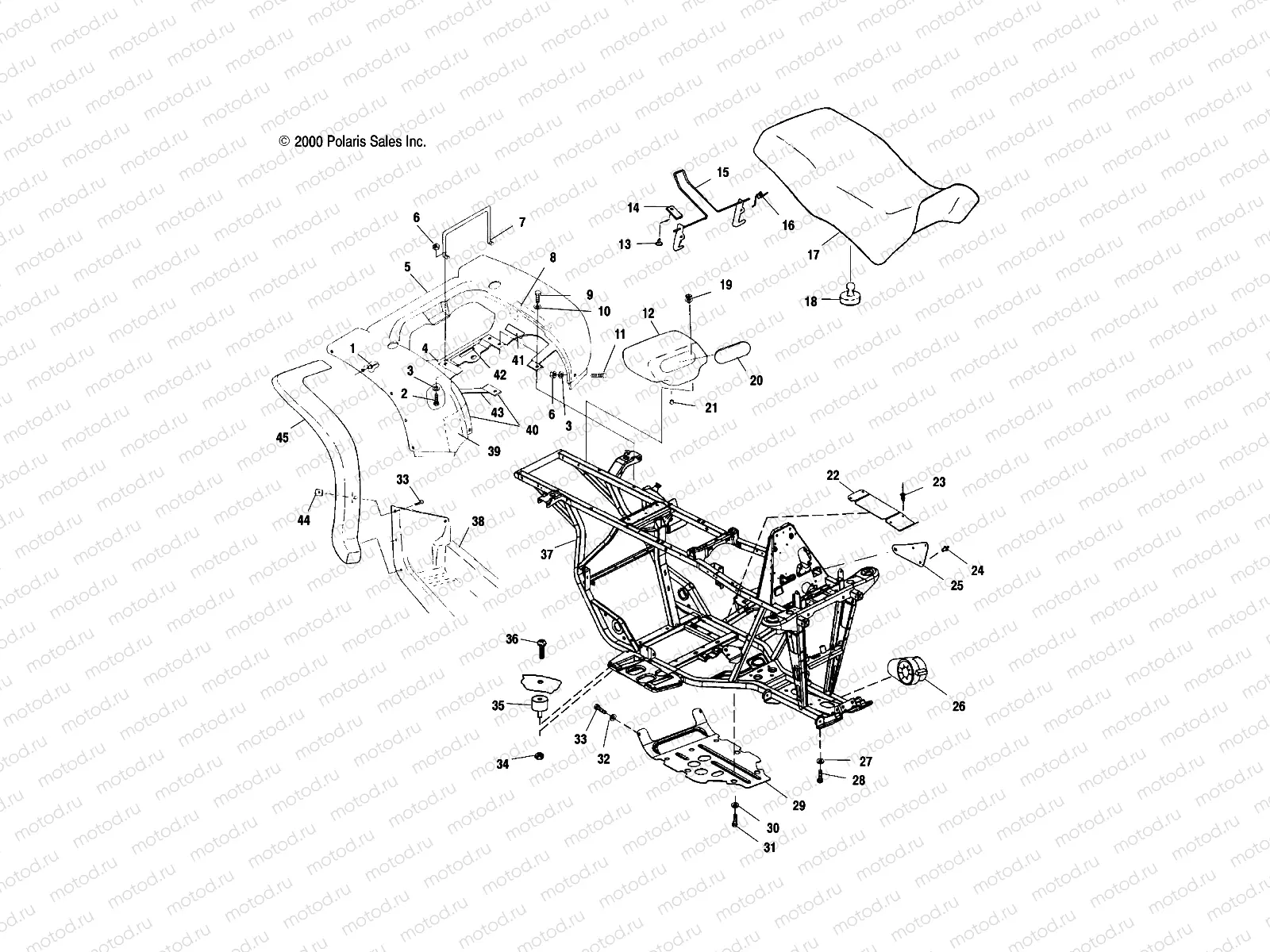 REAR CAB and SEAT - A00CD32AA (4949404940A005) | REAR CAB and SEAT - A00CD32AA (4949404940A005)