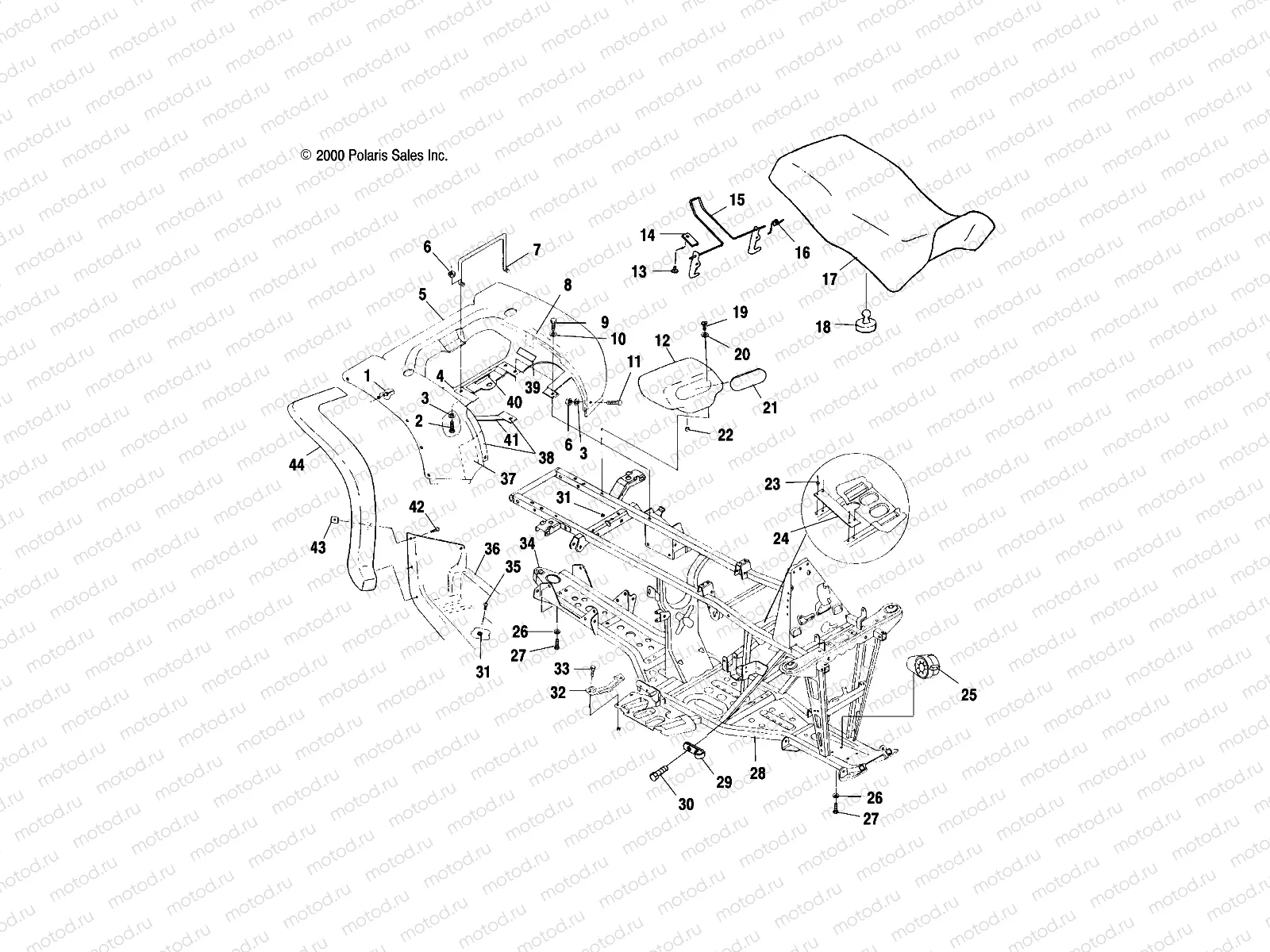 REAR CAB and SEAT - A00CH33AA (4957715771A005) | REAR CAB and SEAT - A00CH33AA (4957715771A005)