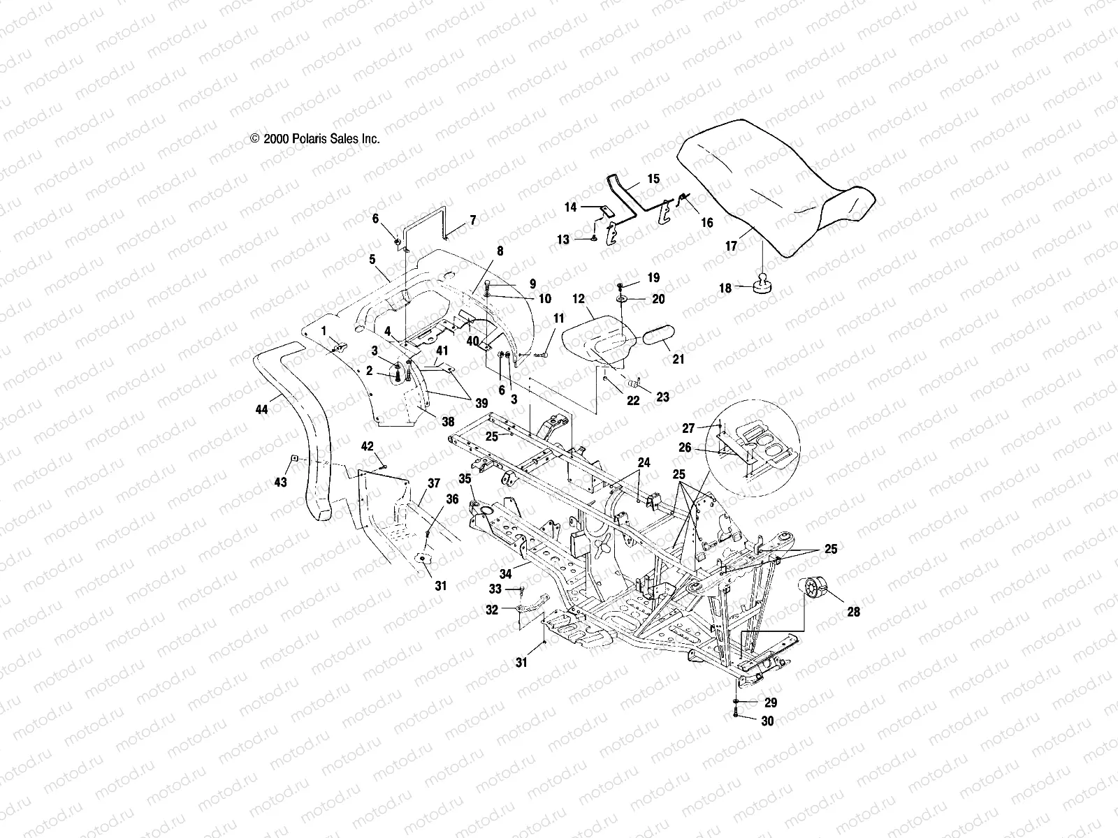 REAR CAB and SEAT - A00CH46CA (4954785478A005) | REAR CAB and SEAT - A00CH46CA (4954785478A005)