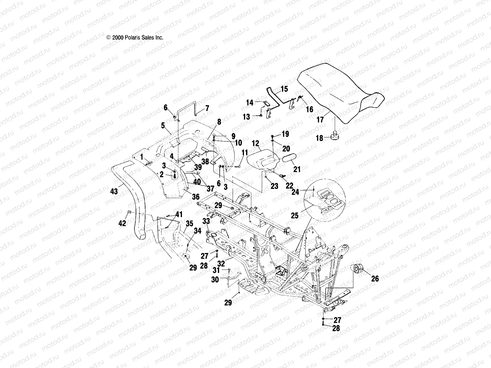 REAR CAB and SEAT - A00CH50AA (4954805480A005) | REAR CAB and SEAT - A00CH50AA (4954805480A005)