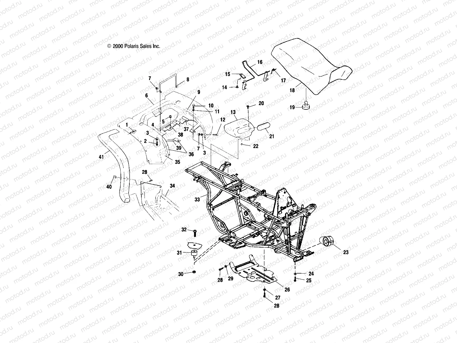 REAR CAB and SEAT - A00CK42AA (4949304930A005) | REAR CAB and SEAT - A00CK42AA (4949304930A005)