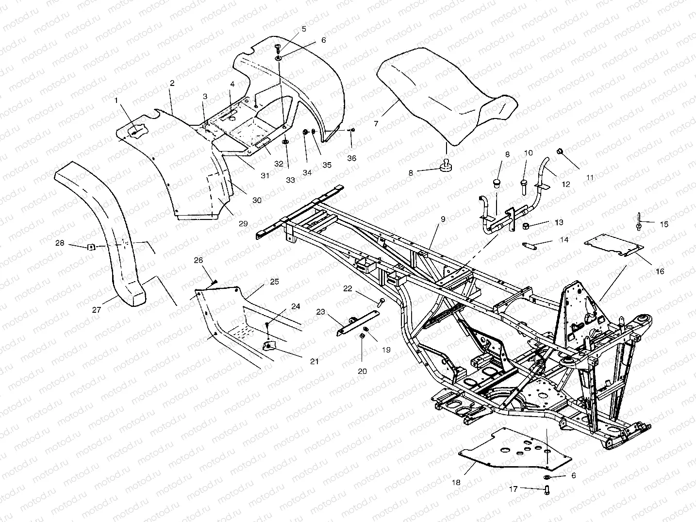 REAR CAB and SEAT - A00CL50AA (4954815481A006) | REAR CAB and SEAT - A00CL50AA (4954815481A006)