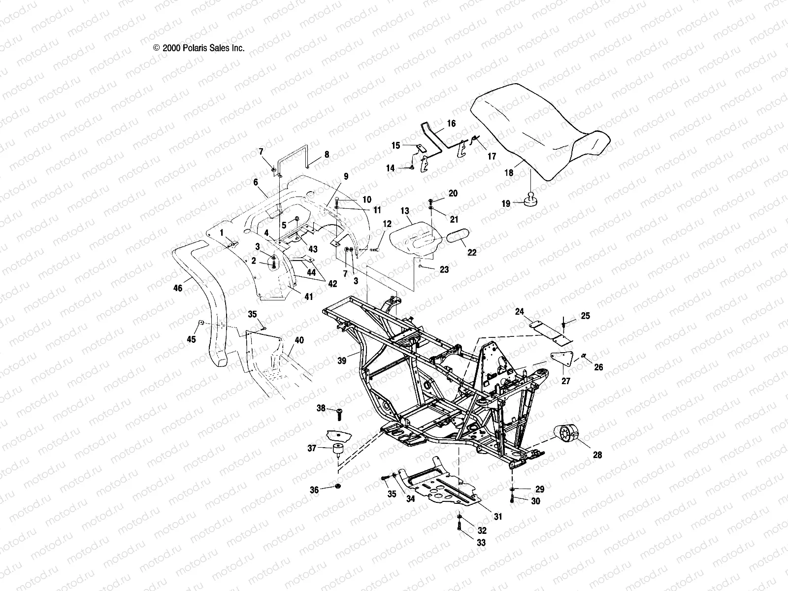 REAR CAB and SEAT - A01CD50AA (4964196419A003) | REAR CAB and SEAT - A01CD50AA (4964196419A003)
