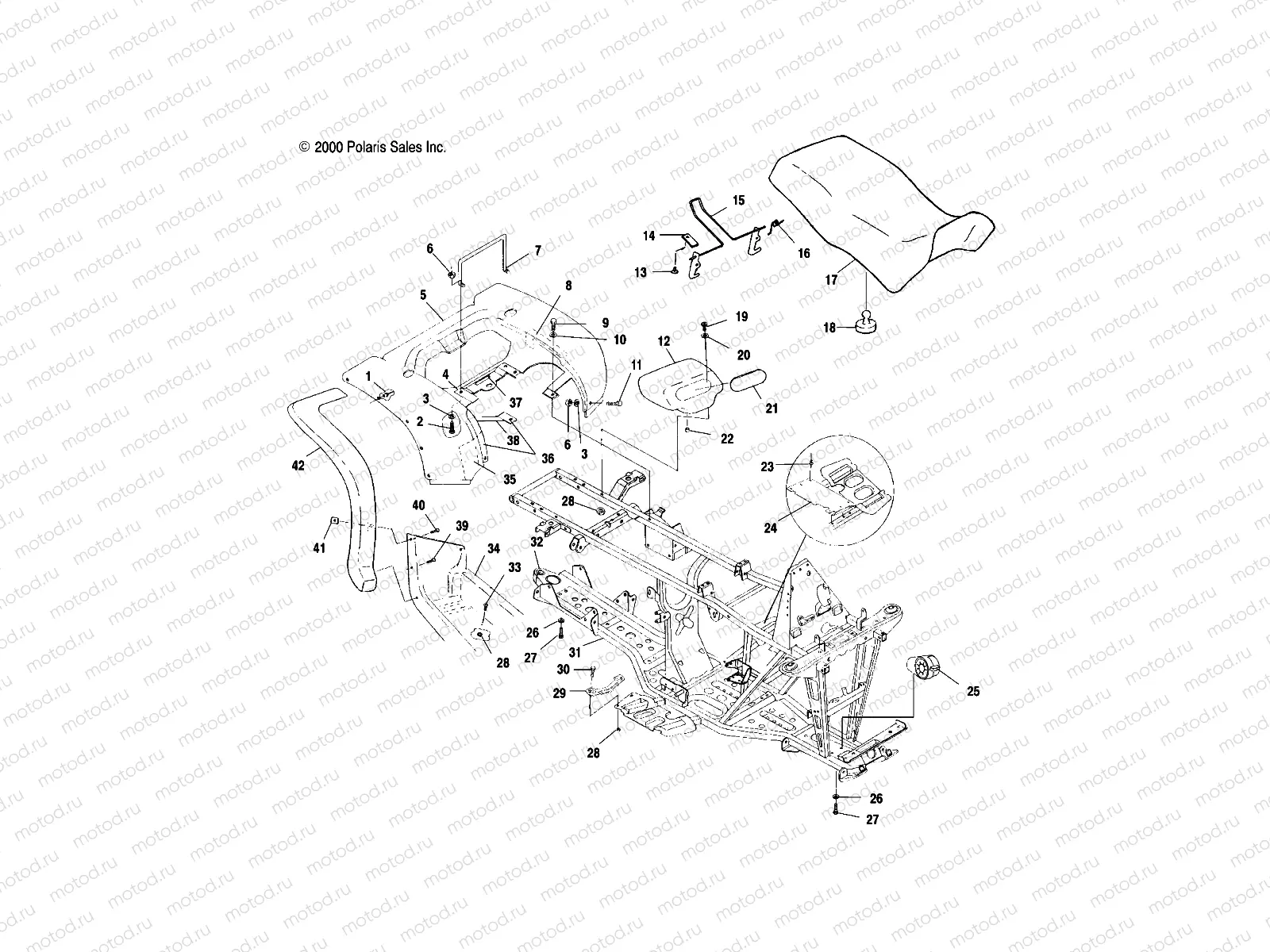 REAR CAB and SEAT - A01CH50AA (4964466446A003) | REAR CAB and SEAT - A01CH50AA (4964466446A003)