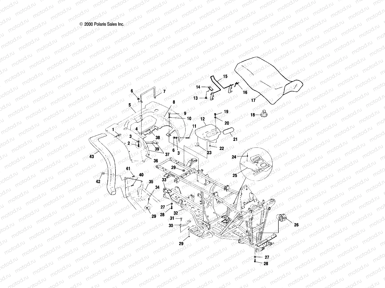 REAR CAB and SEAT - A01CH50AD (4960026002A003) | REAR CAB and SEAT - A01CH50AD (4960026002A003)