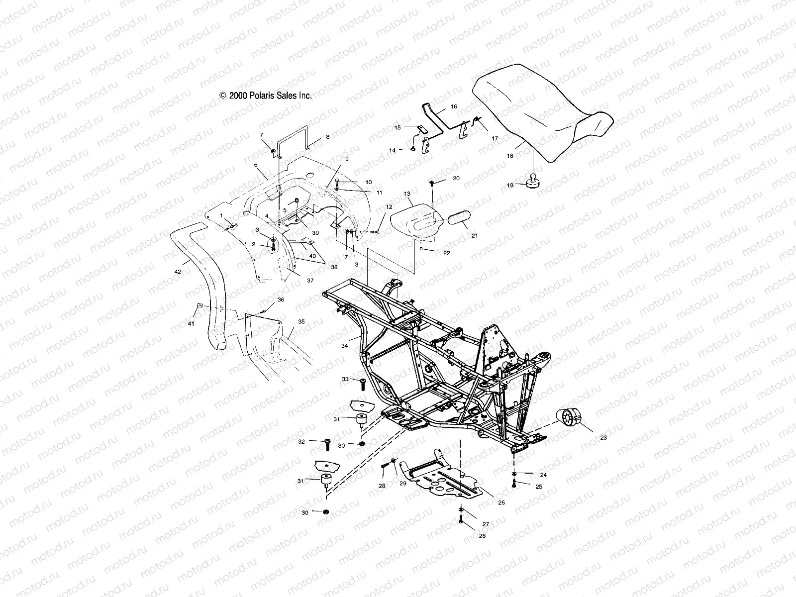 REAR CAB and SEAT - A01CK42AA (4964136413A003) | REAR CAB and SEAT - A01CK42AA (4964136413A003)