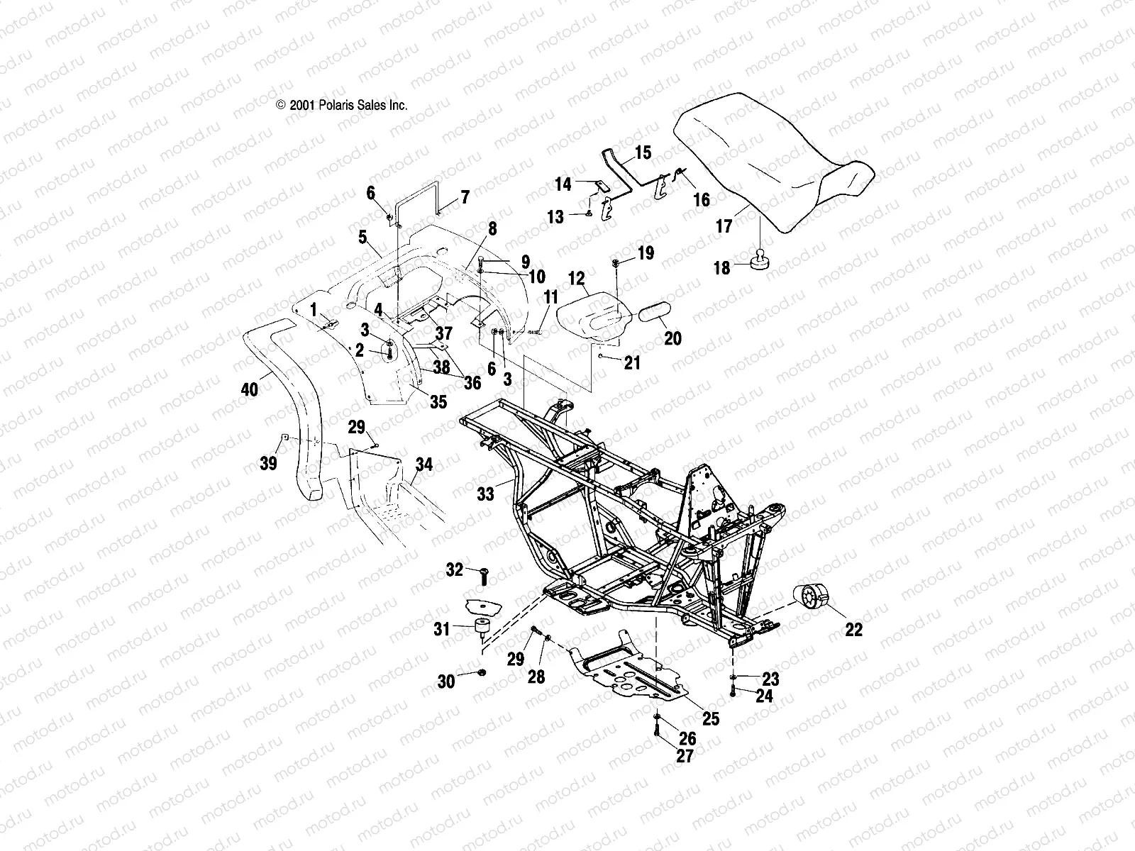 REAR CAB and SEAT - A02CD32AA/AB/AC/FB (4970147014A03) | REAR CAB and SEAT - A02CD32AA/AB/AC/FB (4970147014A03)
