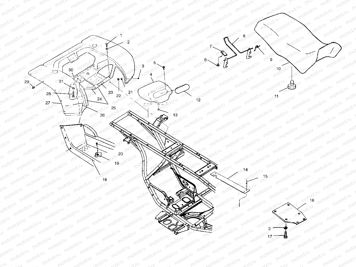 REAR CAB and SEAT - A02CG25CA (4969856985A04) | REAR CAB and SEAT - A02CG25CA (4969856985A04)