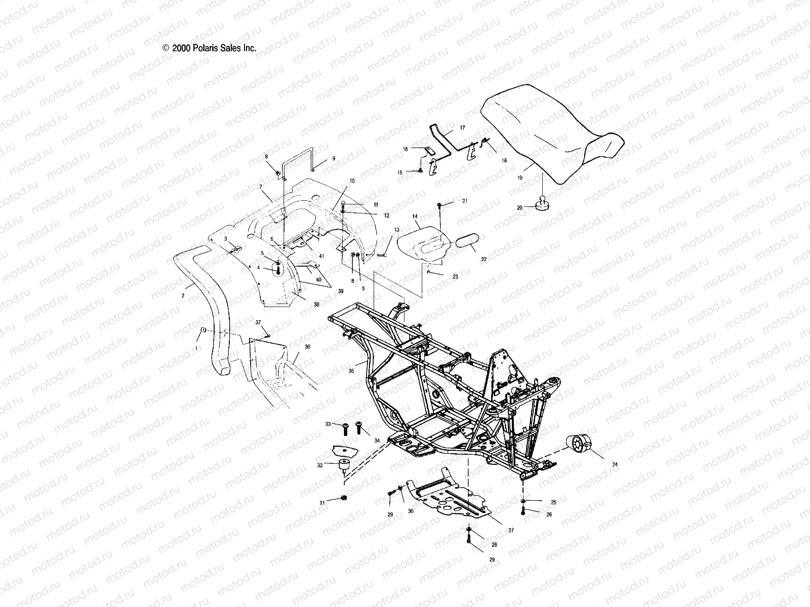 REAR CAB and SEAT - A02CK32AA (4970287028A03) | REAR CAB and SEAT - A02CK32AA (4970287028A03)