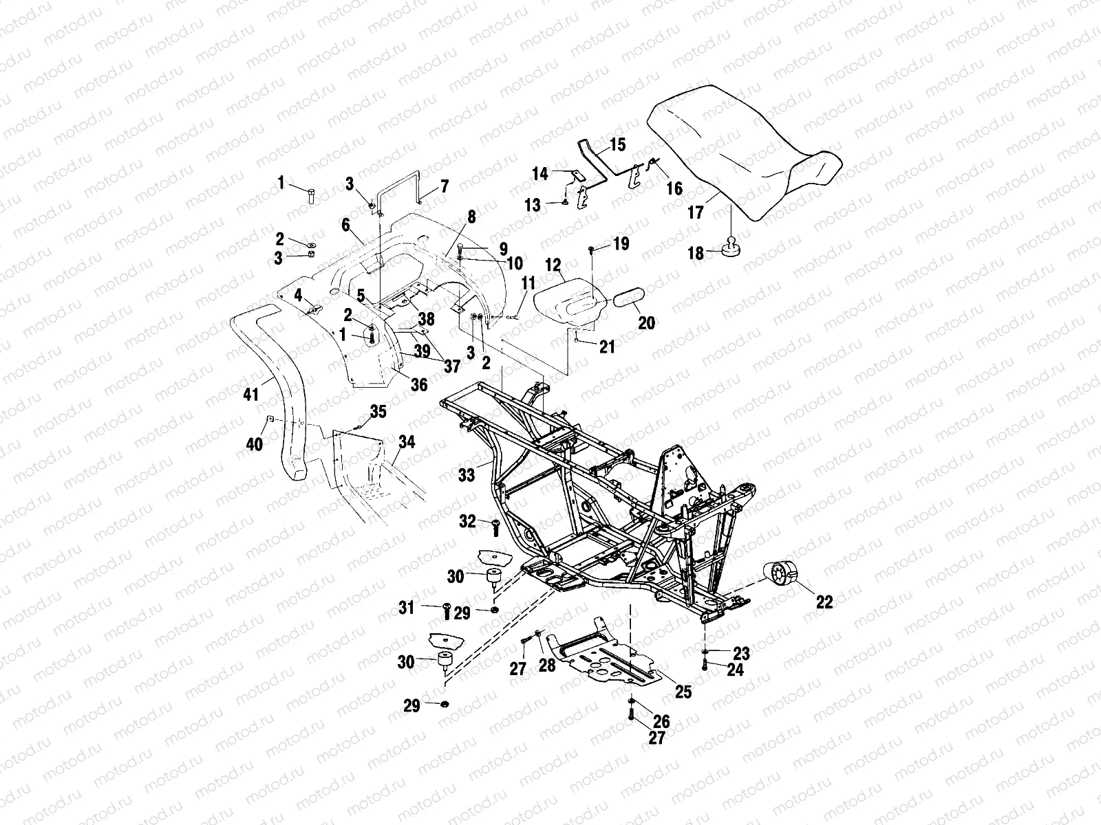 REAR CAB and SEAT - A02CK42AA/AB (4970327032A03) | REAR CAB and SEAT - A02CK42AA/AB (4970327032A03)