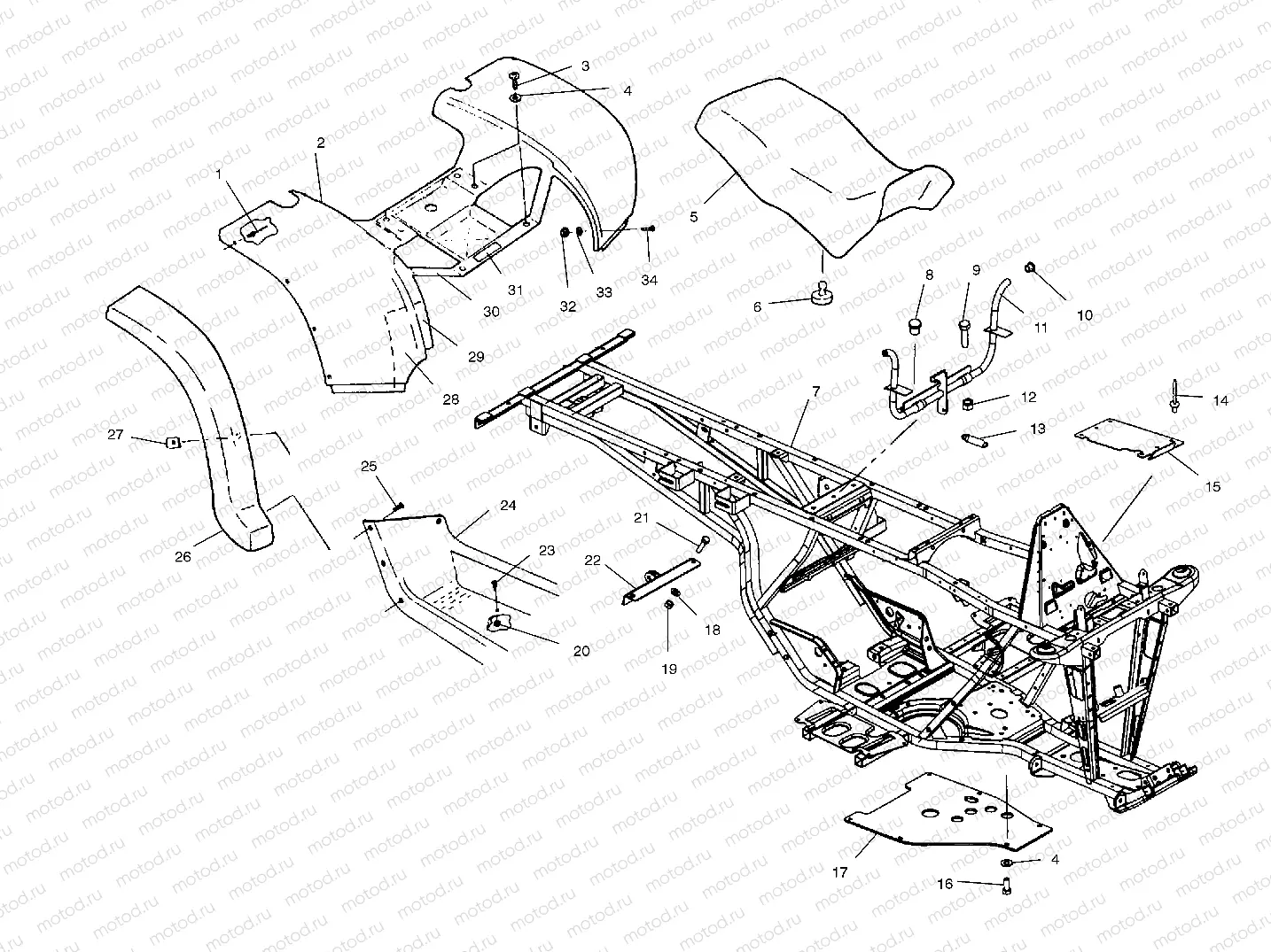 REAR CAB and SEAT - A02CL50AA/DA (4967986798A04) | REAR CAB and SEAT - A02CL50AA/DA (4967986798A04)