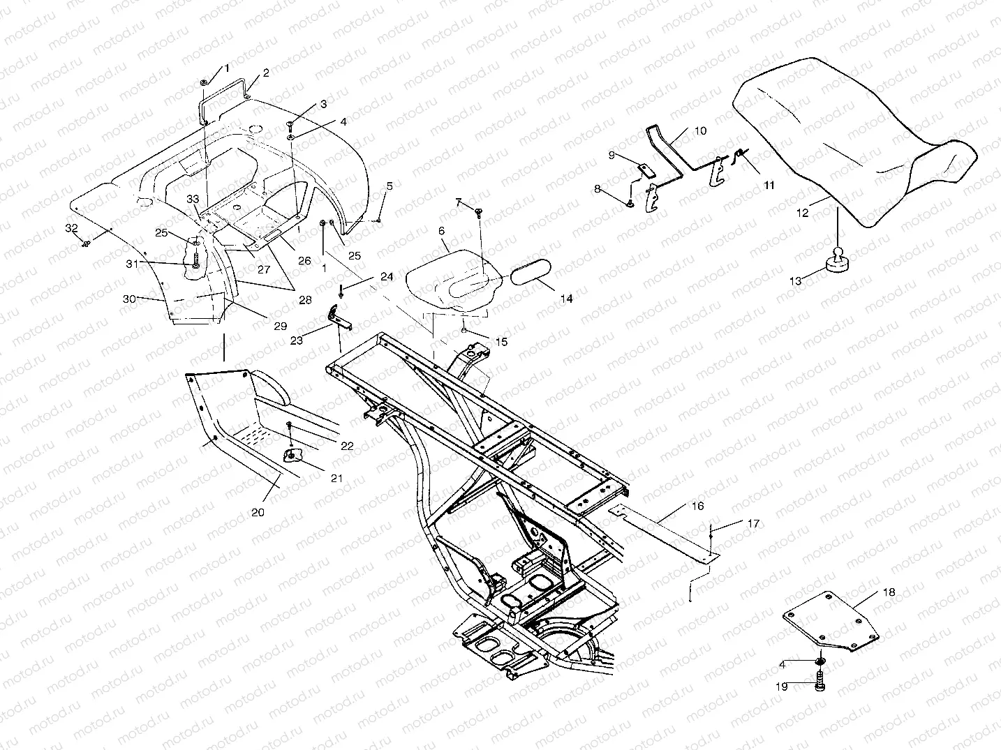 REAR CAB and SEAT - A03CA32AA (4978627862A04) | REAR CAB and SEAT - A03CA32AA (4978627862A04)