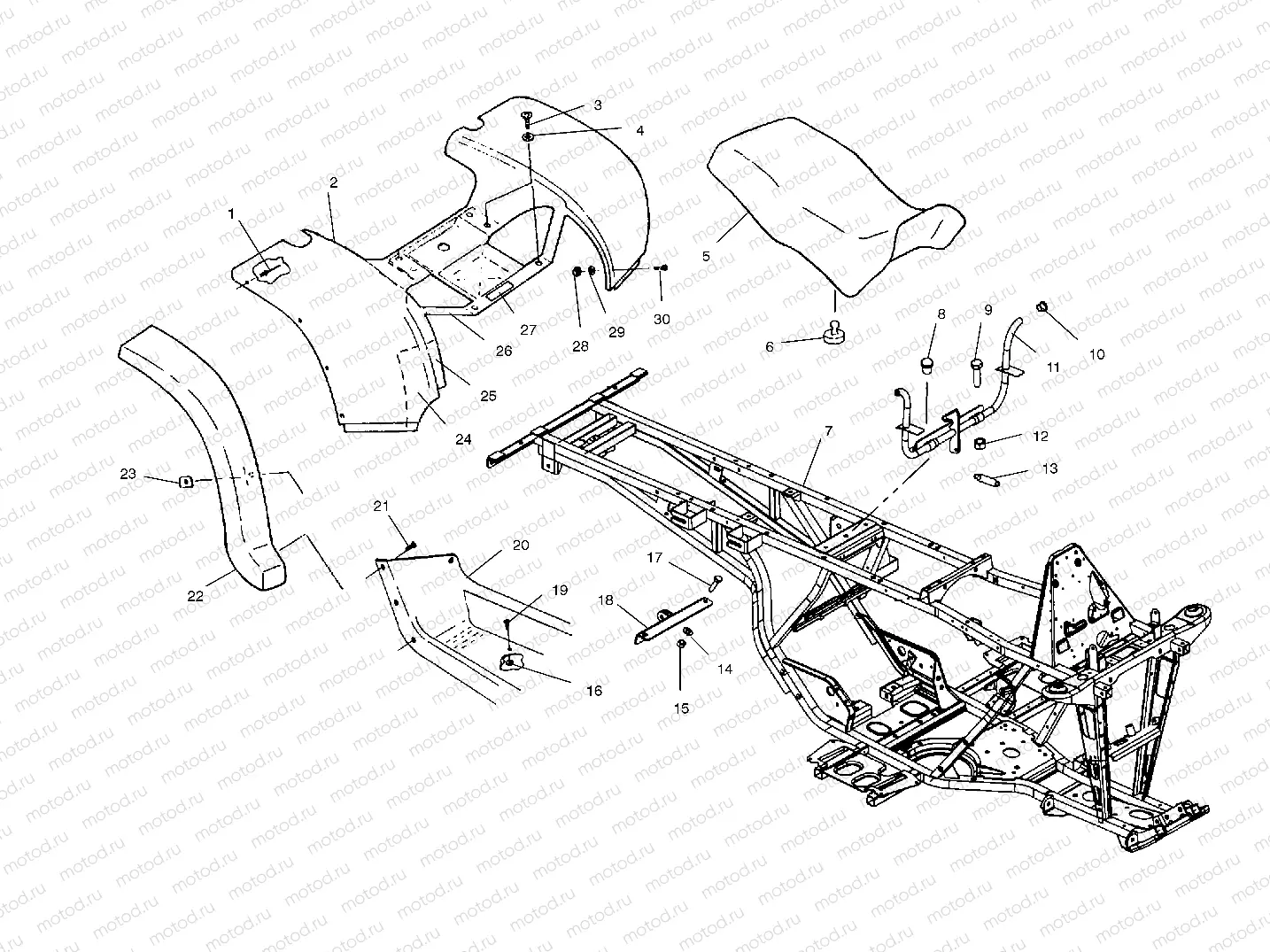 REAR CAB and SEAT - A03CL50AA (4975687568A04) | REAR CAB and SEAT - A03CL50AA (4975687568A04)