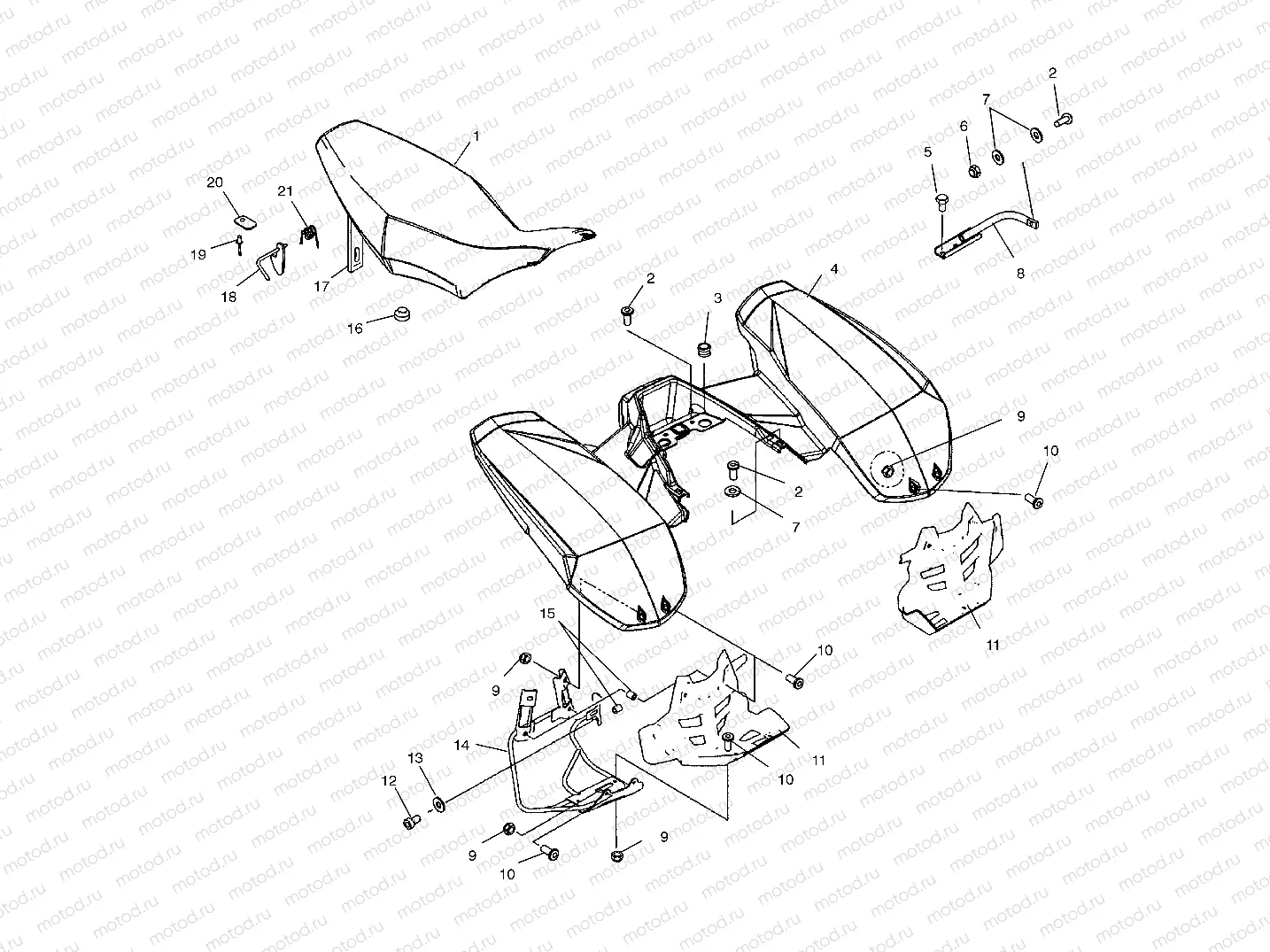 REAR CAB and SEAT - A03GJ50AA/AB (4975767576A04) | REAR CAB and SEAT - A03GJ50AA/AB (4975767576A04)