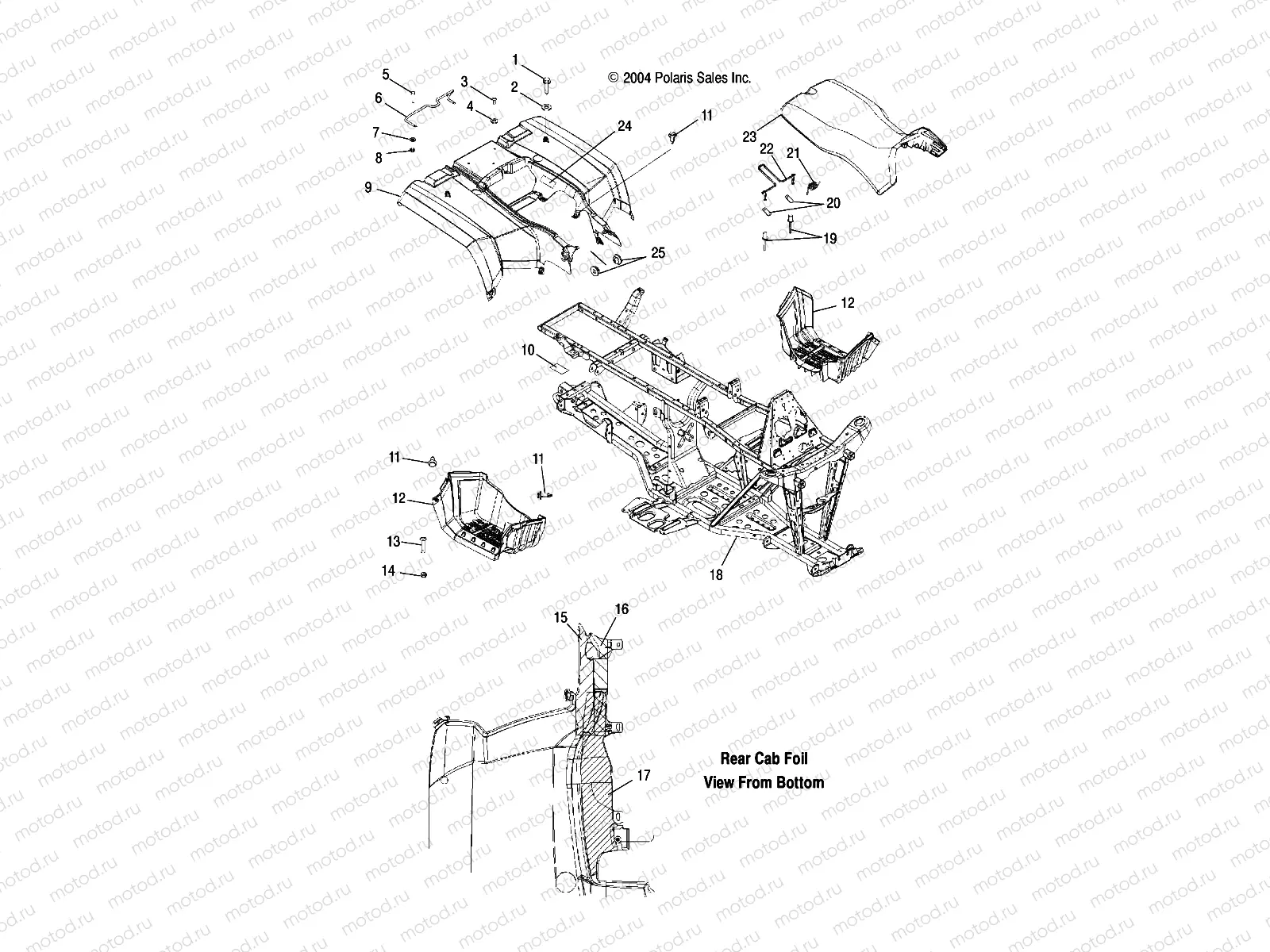 REAR CAB and SEAT - A05MH42AB/AG/AH (4994139413A03) | REAR CAB and SEAT - A05MH42AB/AG/AH (4994139413A03)