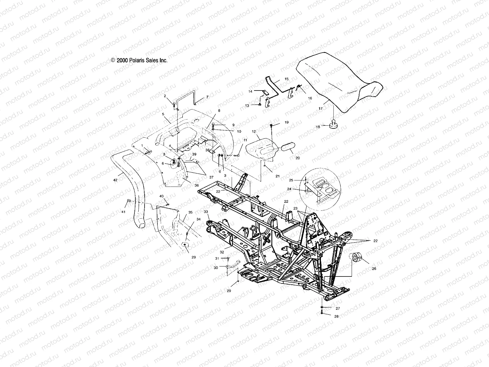 REAR CAB and SEAT - A10CH46CA (4964376437A003) | REAR CAB and SEAT - A10CH46CA (4964376437A003)