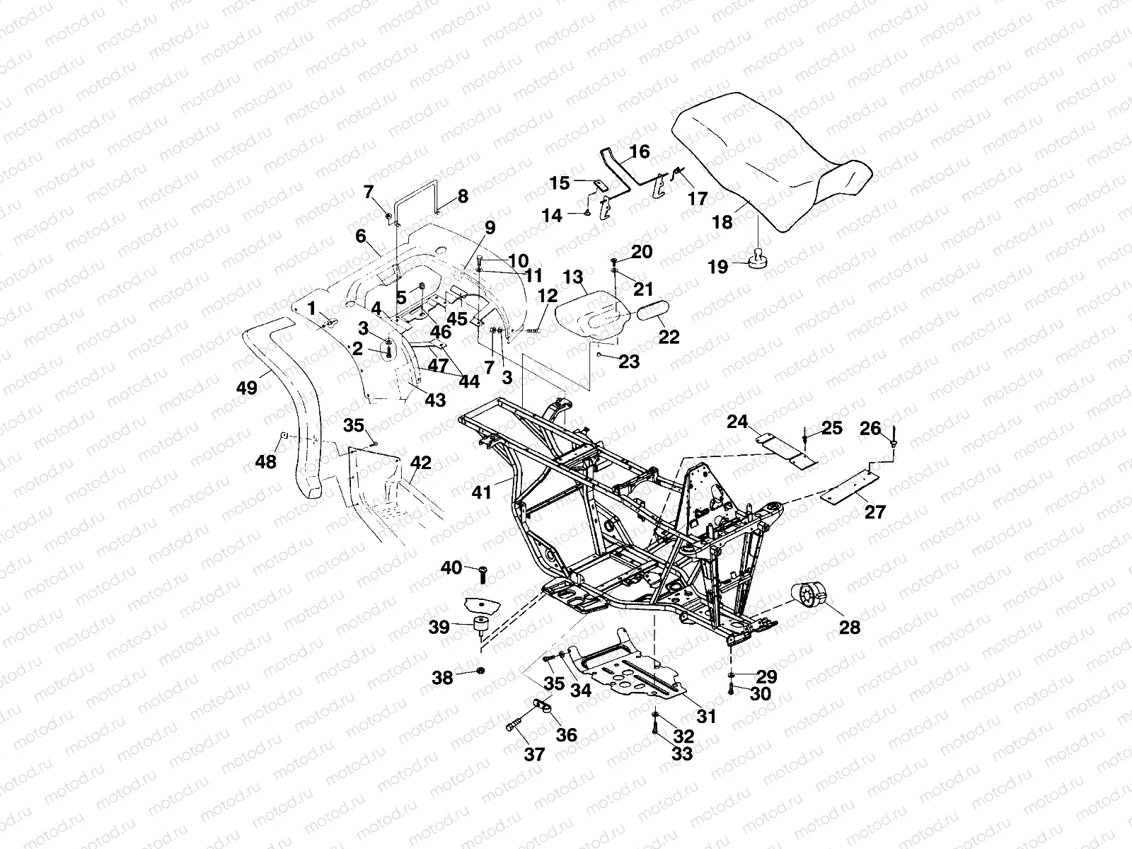 REAR CAB and SEAT - A99CD50AA (4949254925A005) | REAR CAB and SEAT - A99CD50AA (4949254925A005)