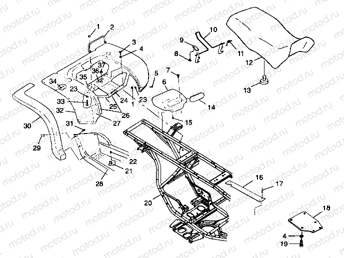 REAR CAB and SEAT - A99CG38CA (4949634963A006) | REAR CAB and SEAT - A99CG38CA (4949634963A006)