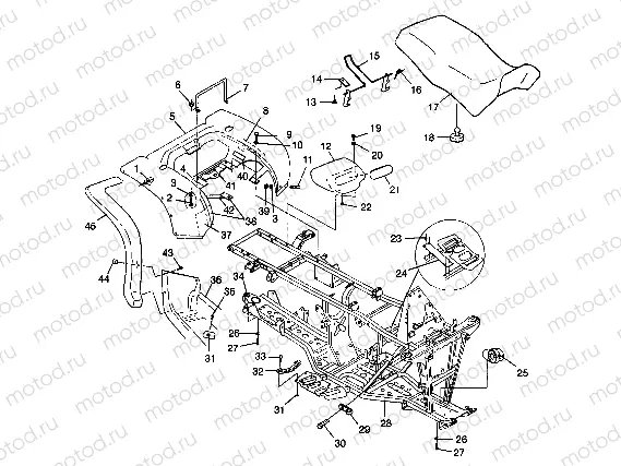 REAR CAB and SEAT - A99CH33CB (4945964596a005) | REAR CAB and SEAT - A99CH33CB (4945964596a005)
