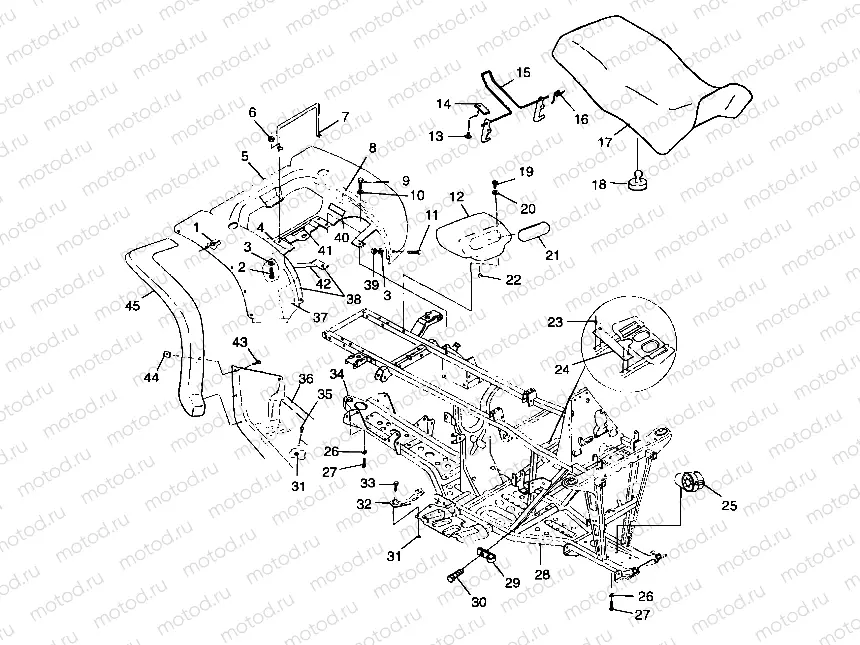 REAR CAB and SEAT - A99CH33IA (4949884988a005) | REAR CAB and SEAT - A99CH33IA (4949884988a005)
