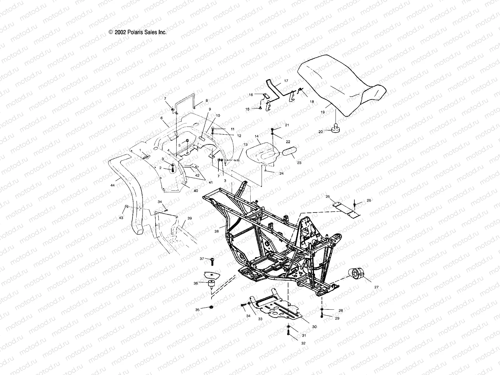 REAR CAB and SEAT  - C10CD50AA (4977417741A03) | REAR CAB and SEAT  - C10CD50AA (4977417741A03)