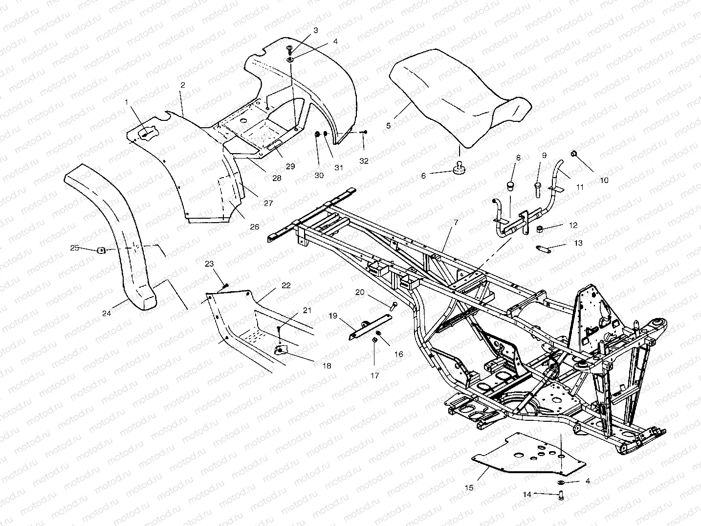 REAR CAB and SEAT  - C10CL50AA (4978707870A04) | REAR CAB and SEAT  - C10CL50AA (4978707870A04)