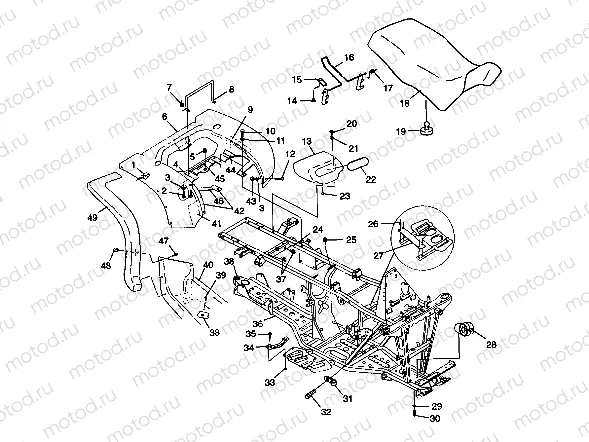 REAR CAB and SEAT - S98CH50E(B) (4950135013a005) | REAR CAB and SEAT - S98CH50E(B) (4950135013a005)
