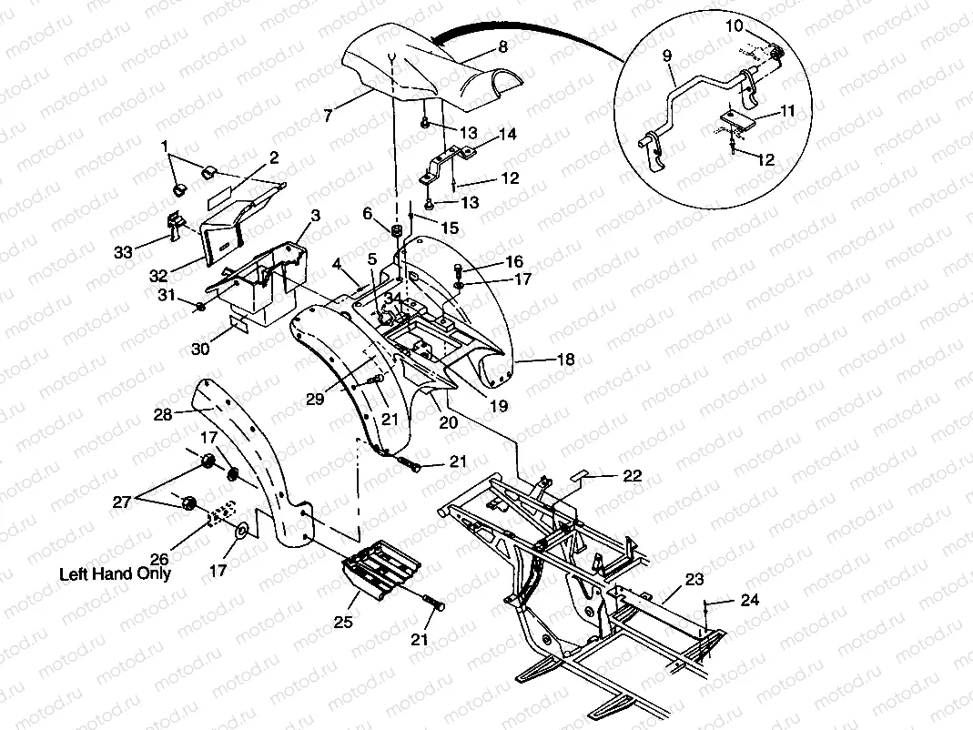 REAR CAB and SEAT Sportsman 4x4 W968040 (4935943594A006) | REAR CAB and SEAT Sportsman 4x4 W968040 (4935943594A006)