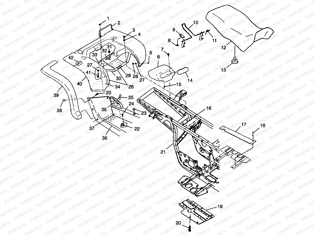 REAR CAB and SEAT XPLORER 300 W98CC28C (4945264526A005) | REAR CAB and SEAT XPLORER 300 W98CC28C (4945264526A005)