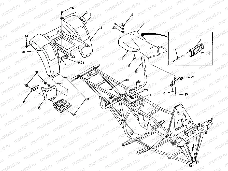 REAR CAB ASSEMBLY 250 4x6 / W928627 (4922902290002A) | REAR CAB ASSEMBLY 250 4x6 / W928627 (4922902290002A)