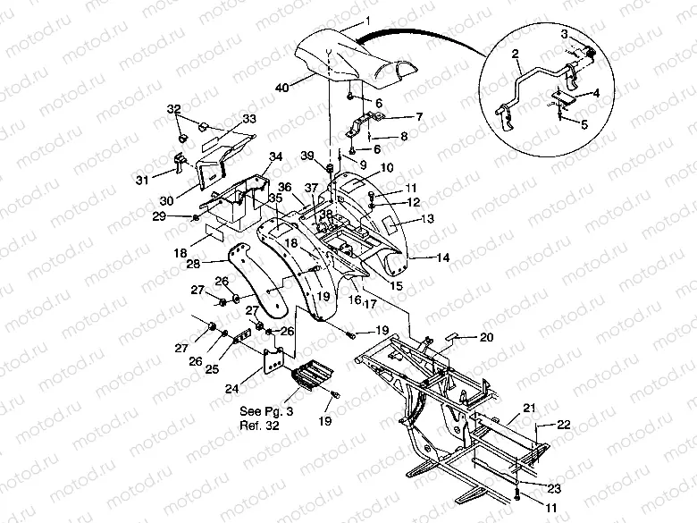 REAR CAB ASSEMBLY 2X4 350L W937539 (4924032403002A) | REAR CAB ASSEMBLY 2X4 350L W937539 (4924032403002A)