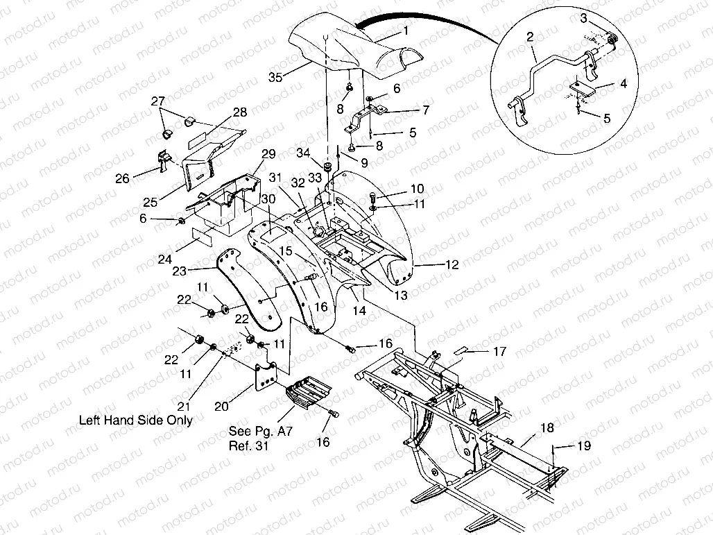 REAR CAB ASSEMBLY 2x4 400L W957540 (4930093009A006) | REAR CAB ASSEMBLY 2x4 400L W957540 (4930093009A006)