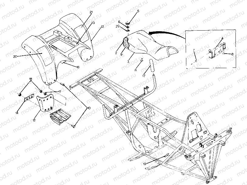 Rear Cab Assembly (4915951595002A) | Rear Cab Assembly (4915951595002A)